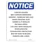 Signmission OSHA Notice Sign, 10" H, 7" W, Rigid Plastic, Cancer Hazard May Contain Inorganic Sign, Portrait OS-NS-P-710-V-10419 - alternate 1